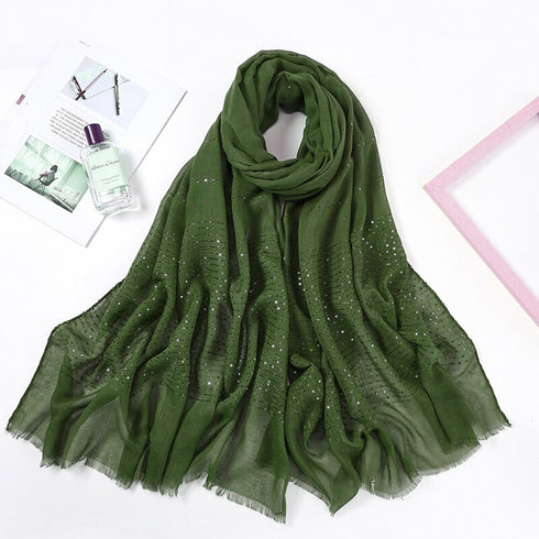 Starry Night Hijabs - Olive